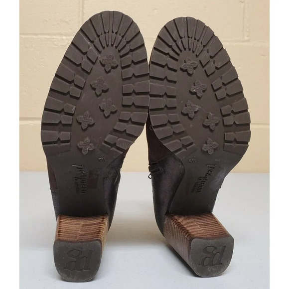 PAUL GREEN Rockin Bootie US 8 Brown Suede Metallic Zipper Ankle Boot 5.5 AU $398 - Picture 6 of 12